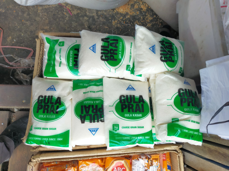 Gula pasir adalah salah satu produk asal Malaysia yang mulai mengalami kelangkaan sehingga harga mulai merangkak naik menjelang ramadan 1444 H, FOTO: berandatimur.com 