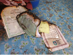 Rumah Terbakar di Desa Ajikuning, Kecamatan Sebatik Tengah