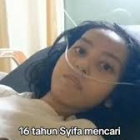 Syifa kini sedang terbaring sakut di RSUD Sulthan Daeng Raja Kabupaten Bulukumba,. FOTO. Instagram